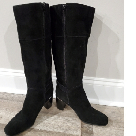 Bandolino Ollia Suede Block Boot SZ 10 - Picture 2 of 8